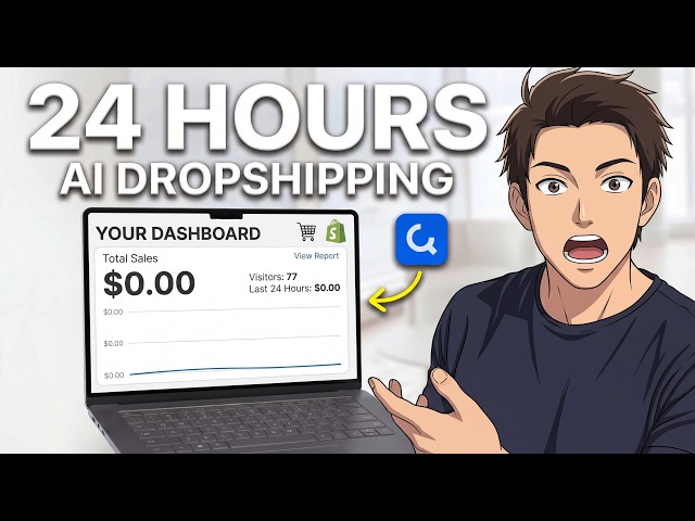 I Tried AI Dropshipping for 24 Hours as a Complete Beginner (Real Results)