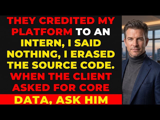 They Gave My Platform to an Intern—So I Removed the Code, and Everything Changed When the Client,