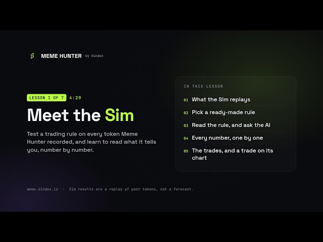 Backtest Solana Memecoin Strategies for Free | Meme Hunter Sim Tutorial 1