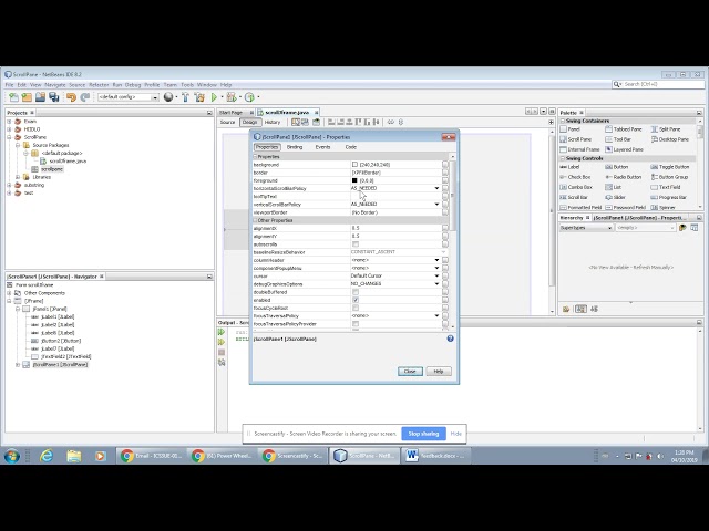 Scroll Pane in Jframe