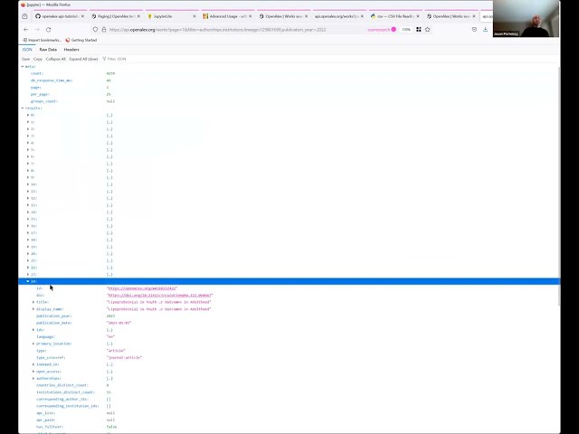 Webinar: The OpenAlex API Part 2: Diving In