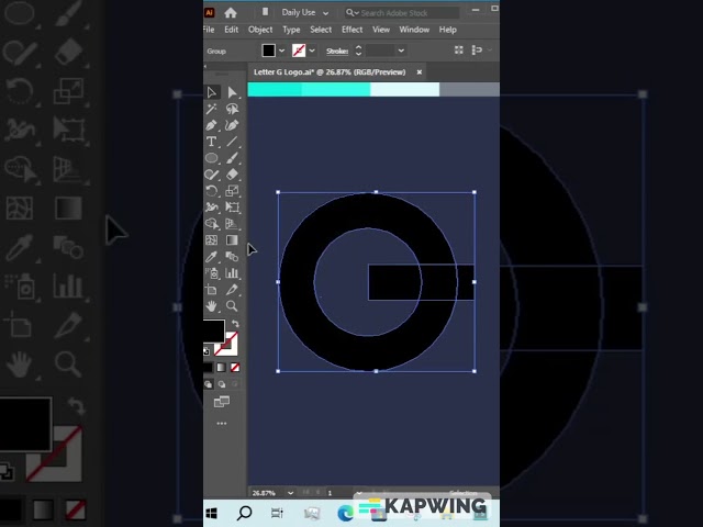 How to create Modern Letter Logo Design with Just 3 Simple Steps! #youtubeshorts #youtube #ytshorts