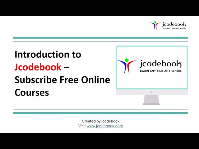 #2 Introduction to Jcodebook – Subscribe Free Online Courses