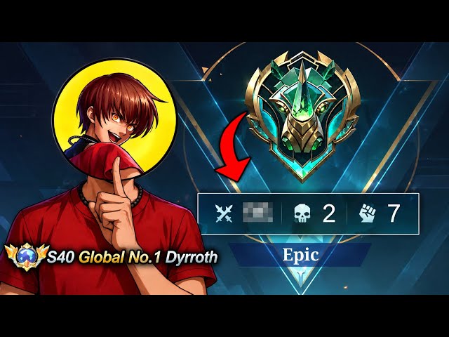 R.I.P ENEMY 💀 FORMER GLOBAL 1 DYRROTH PLAY AGAIN IN EPIC RANK… - MLBB