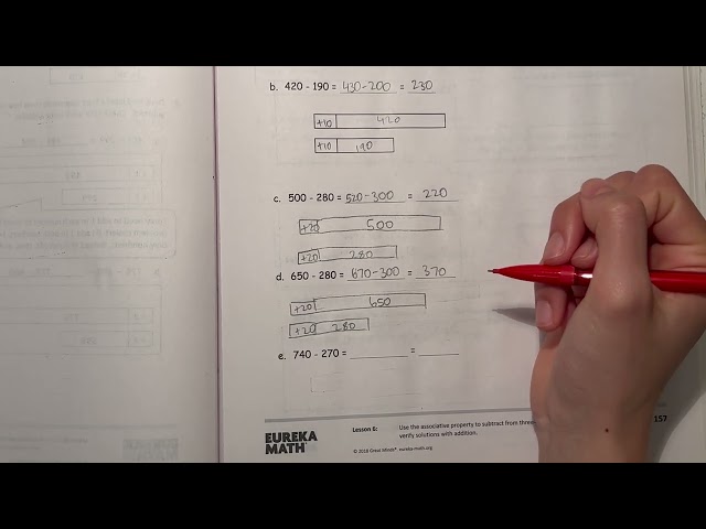 Eureka Math Grade 2 Module 5 Lesson 6 | #mathwithaubrey #homework