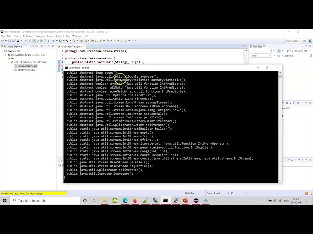 1: Java Streams: IntStreamTest