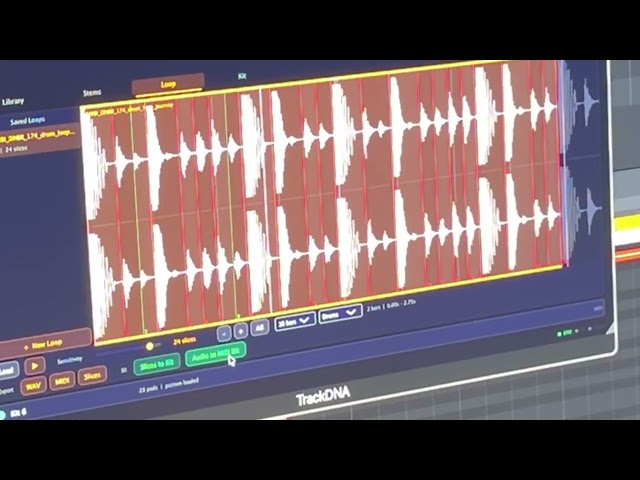 Using a neural network for drum recognition