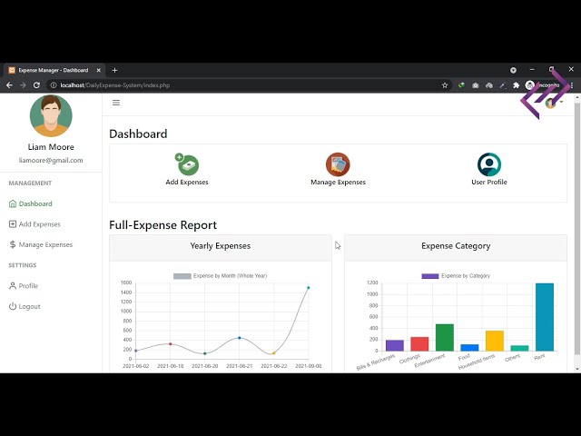 Daily Expense Management System in PHP MySQL with Source Code - CodeAstro