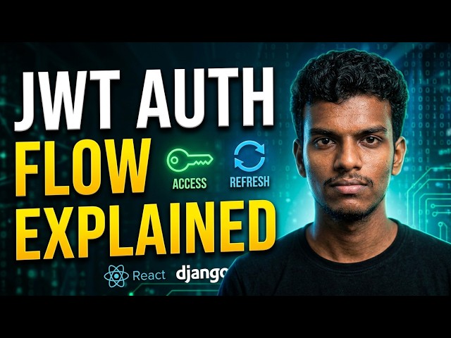 JWT Authentication Flow Explained | Access Token vs Refresh Token | React & Django