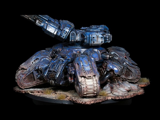 I Painted a MINIATURE TANK Like a REAL WAR MACHINE | StarCraft Siege Tank