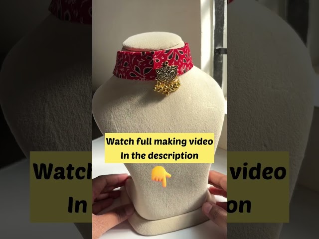 Watch full video in the link #jewellerycraft #fabricjewellery #handmadejewellery #shorts