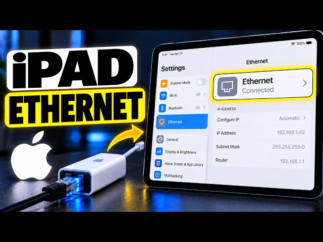 How to CONNECT an iPad to Ethernet | Use a LAN Cable with an Adapter