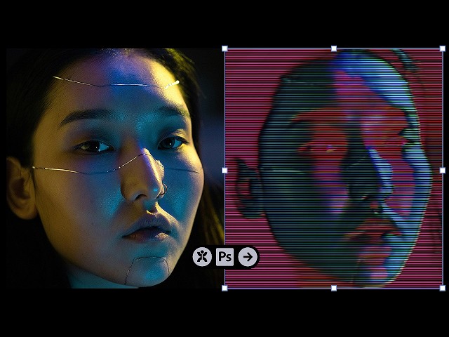 How To Make a Glitchy VHS Effect in Photoshop! (Quick & Easy)
