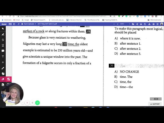 Difficult SAT Grammar Question [SAT TRICKS]