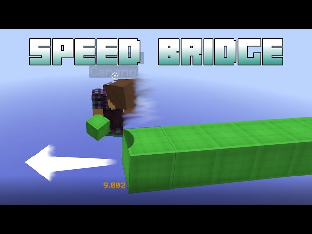 How to Speed Bridge in Minecraft