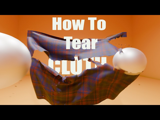 How to Tear Cloth In Blender Under 5 Minutes | Blender Beginners Tutorial