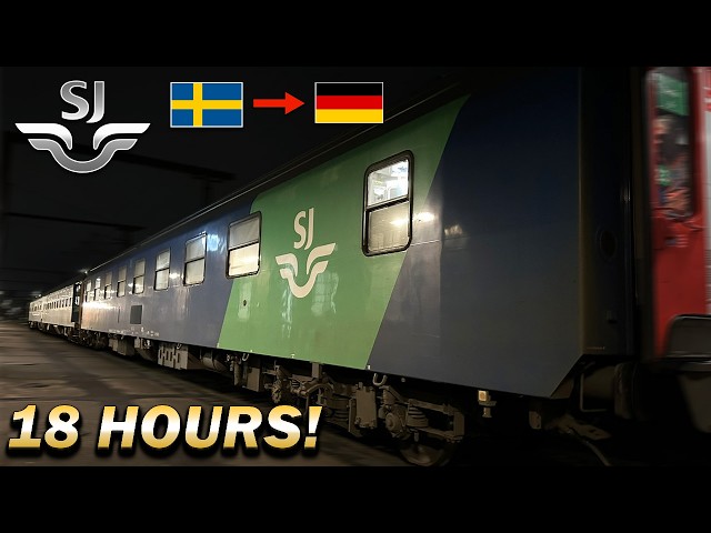 18 HOURS in a DELUXE Sleeper Cabin - Stockholm to Berlin OVERNIGHT on Europe's Most DELAYED Train!