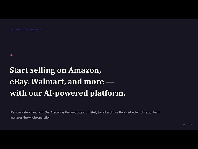 MyPortFlow Explained: The Complete AI Ecommerce Platform Walkthrough