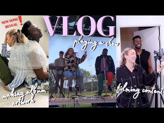 VLOG | DIY'ing our next single artwork (and arguing in the process 😅) + playing an acoustic show!
