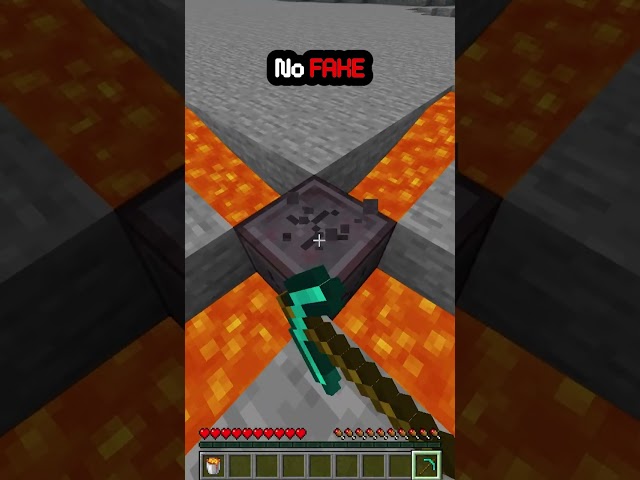 Easy Way To Get Netherite Blocks In Minecraft! #minecraft #youtubeshorts #minecrafttutorial