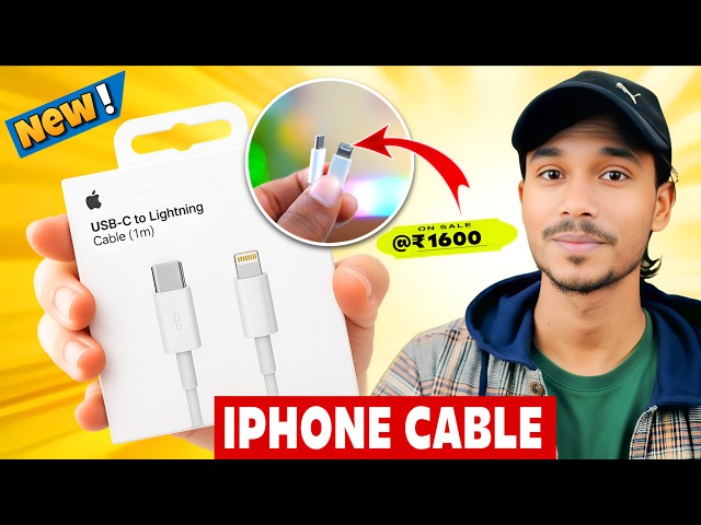 Original iPhone USB-C to Lightning Cable Unboxing 🔥 Real or Fake? | Hindi