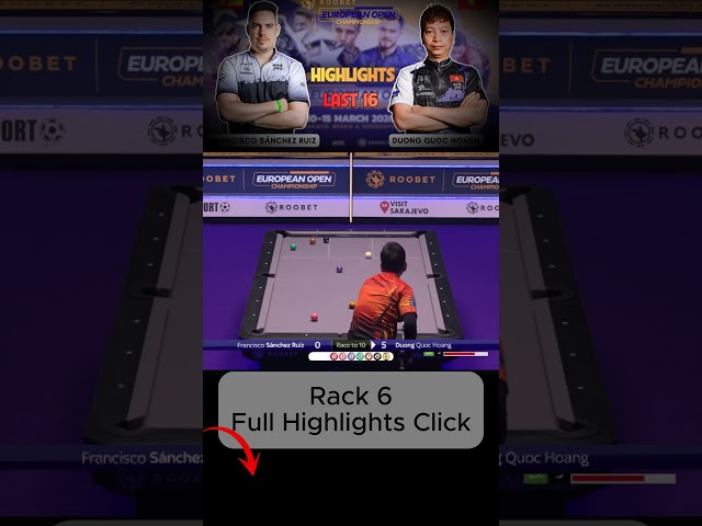 Rack 6 Francisco Sanchez Ruiz vs Dương Quốc Hoàng Last 16