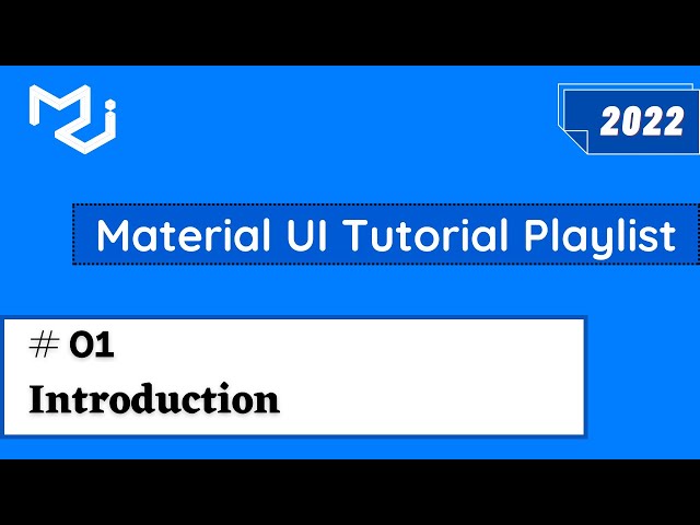 Material UI Introduction and Uses | Material UI Tutorial | Material UI 5 | What is Material UI |