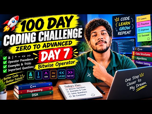 100 Days of Coding Challenge 🔥 Day 7 | Starting My Coding Journey 