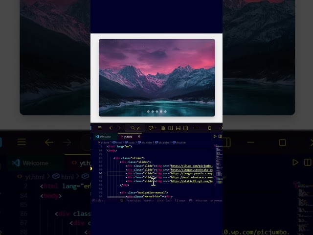 Image Slider using HTML & CSS
