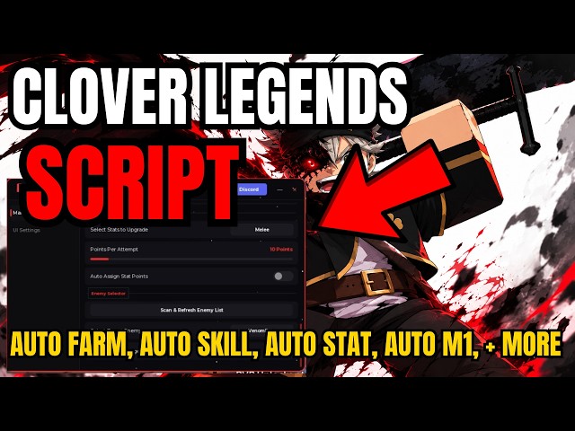 [ NEW ] Roblox Clover Legends OP Script | Auto Farm, Auto Skill, Auto Roll, Auto Rewards, + More
