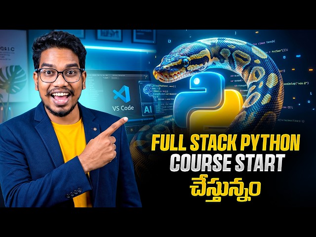 Full Stack Python Course Started  | Zero to Job Ready Full Stack Python in Telugu | PythonLife