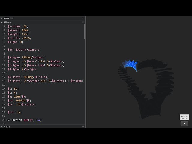 Neon tile snake (pure CSS 3D)