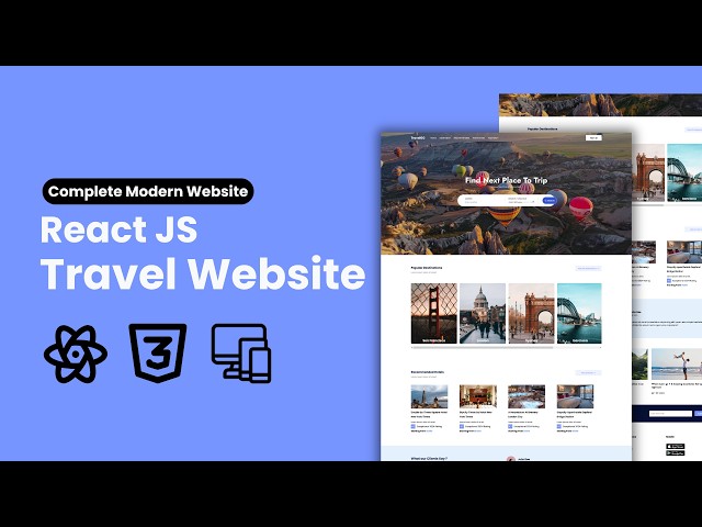 Try this React JS Travel Website to Master your React JS Skill in 2026
