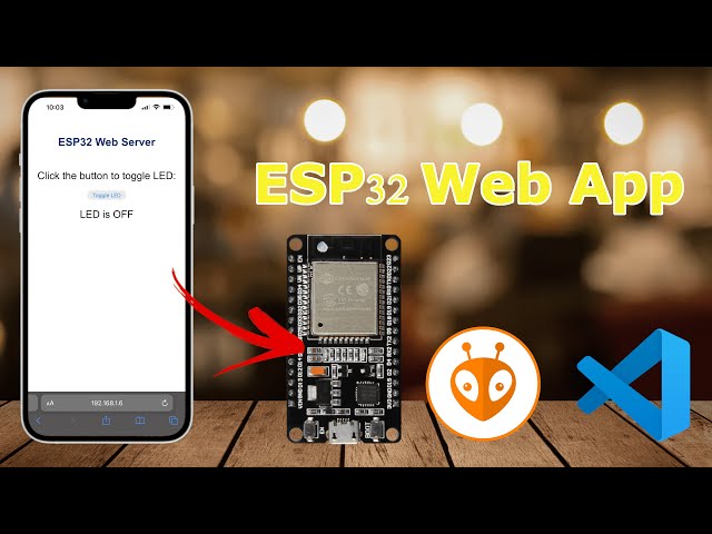 ESP32 LED Control via Web App | Complete Tutorial with PlatformIO & VSCode