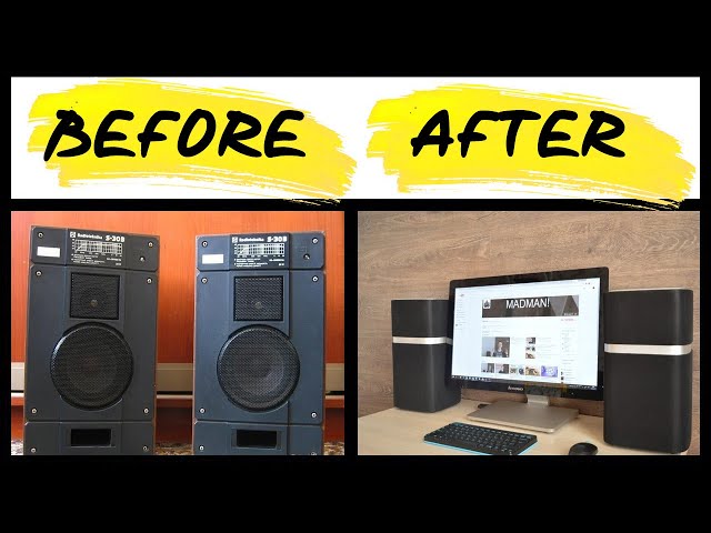 DIY modern sound system made out of old speakers