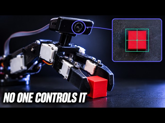 Robot Arm with Webcam: Autonomous Pick and Place Using Vision