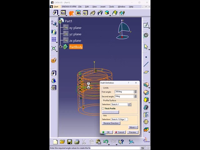 Shaft & Pocket Piston Design in CATIA V5 | Engine Part Modeling #shorts