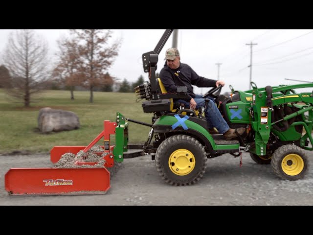 John Deere 1025R Turbo Real World Loader & Land Plane.  SUPER SUBCOMPACT!!