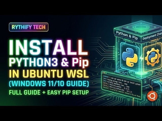 How to Install Python3 in WSL Ubuntu + Pip Setup (Full Guide) @GeekSaurabh