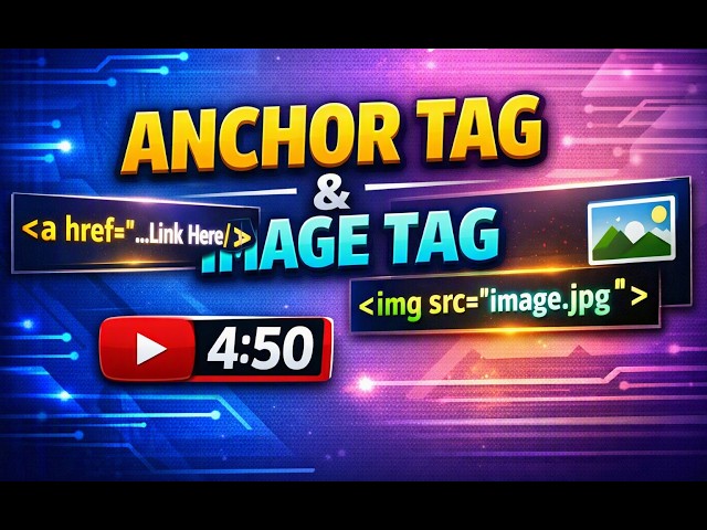 How to create Hyperlinks in HTML | Web Development | Anchor & Image || Hindi