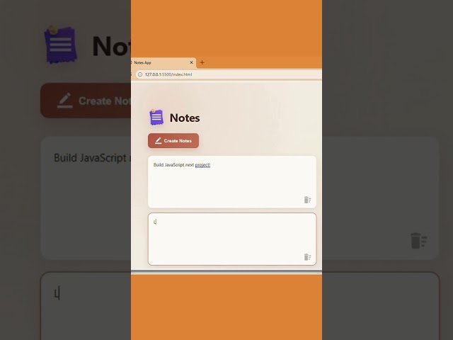 Day 6: How I built a Notes App from scratch | Learn JavaScript #javascript #webdevelopment