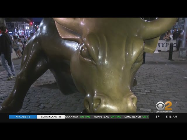 Charging Bull Statue Repairs Start