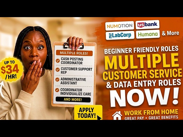 Remote Customer Service & Data Entry Jobs Hiring NOW! 💻 No Degree Needed