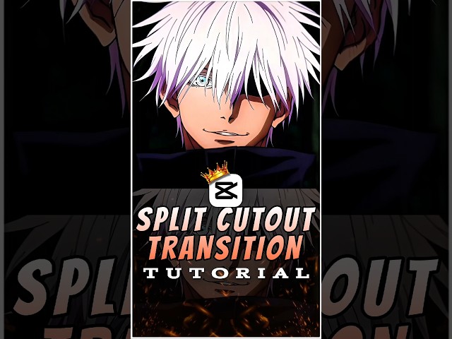 Split Cutout Transition Tutorial 💀🤩 | Capcut Tutorial | #capcut #capcuttutorial #animeedit