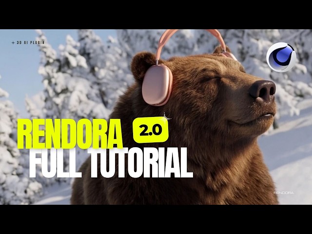 AI builds your Cinema 4D scene - Rendera 2.0 full tutorial