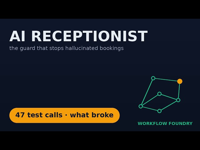 Build an AI Receptionist That Actually Books Appointments (and Doesn't Hallucinate)
