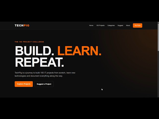 I Built a Website for My 100 Projects Challenge | Project #1