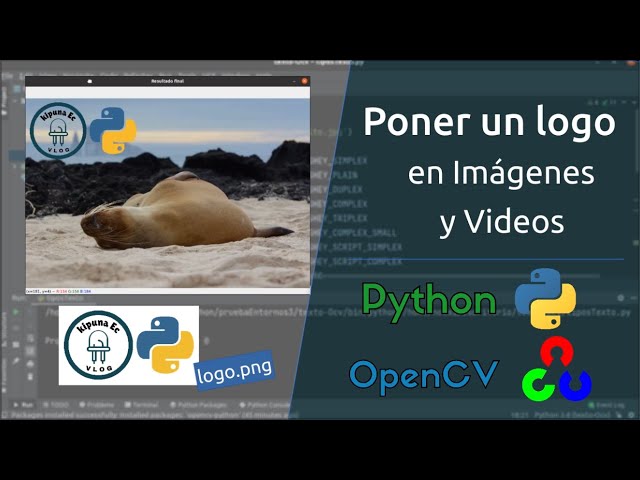 How to overlay a logo on images or videos | OpenCV - Python