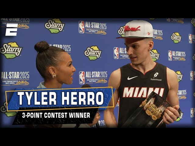 Tyler Herro says ‘it felt great’ to silence the home crowd in 3-point contest | NBA on ESPN