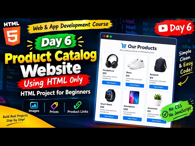 PRODUCT CATALOG WEB USING HTML [CLASS:18]